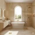Travertine Tiles for Luxury Bathrooms: Trends & Tips